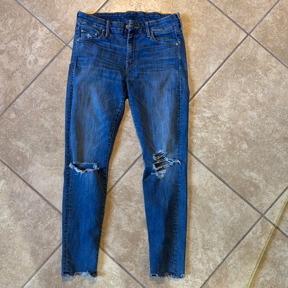 MOTHER The Looker Ankle Chew Jean Mums The Word Sz 28